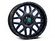 XD Grenade Satin Black Milled with Blue Clear Coat 6-Lug Wheel; 20x9; 0mm Offset (22-24 Tundra)