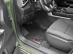 Rough Country Heavy Duty Front and Rear Floor Mats; Black (22-23 Tundra CrewMax w/ Bucket Seats)