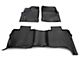 Rough Country Heavy Duty Front and Rear Floor Mats; Black (22-24 Tundra CrewMax w/ Bucket Seats)