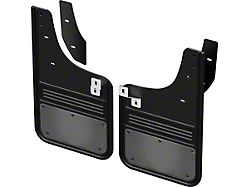 No-Drill Mud Flaps with Gunmetal Plate; Front and Rear (14-21 Tundra)