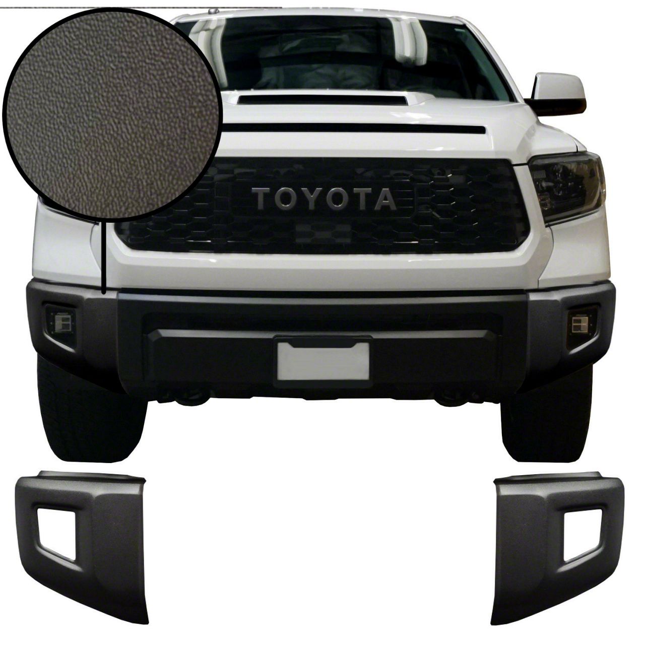 Tundra Front Bumper Cover; Textured Black (1421 Tundra)