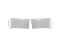 Rear Bumper Covers; Not Pre-Drilled for Backup Sensors; Gloss White (14-21 Tundra)