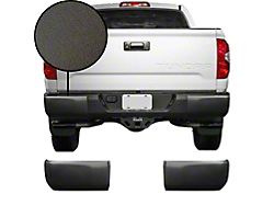 Rear Bumper Covers; Not Pre-Drilled for Backup Sensors; Textured Black (14-21 Tundra)