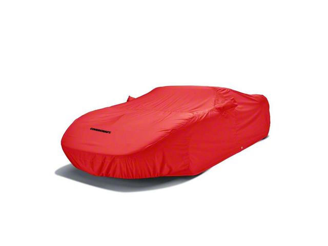 Covercraft Custom Car Covers WeatherShield HP Car Cover; Red (22-24 Tundra)