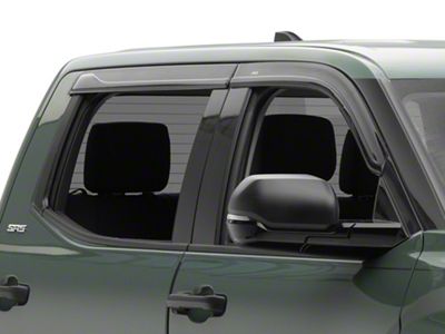 Low Profile Ventvisor Window Deflectors; Front and Rear; Smoke (22-23 Tundra CrewMax)