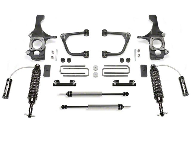 Fabtech 2-Inch Uniball Upper Control Arm Lift System with Dirt Logic 2.5 Reservoir Coil-Overs and Dirt Logic 2.25 Shocks (16-21 Tundra TRD Pro)