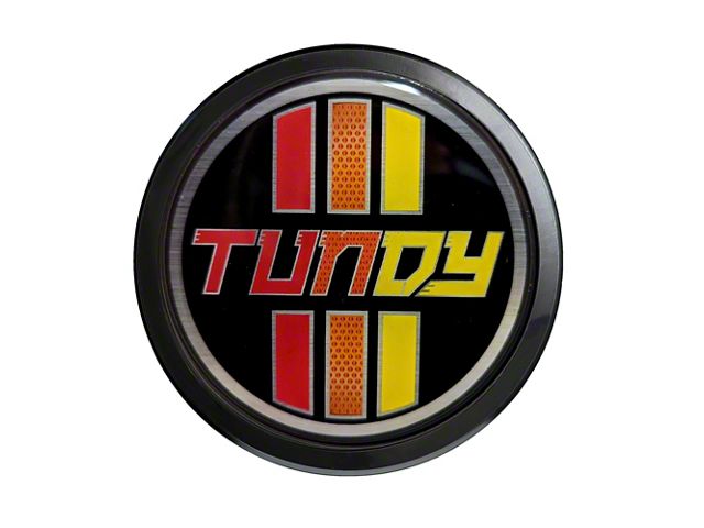 Grillebadgestore Premium Aluminum Grille Badge; Round 80 Style Tri-Color (Universal; Some Adaptation May Be Required)