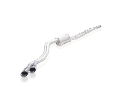 Stainless Works Redline Series Dual Exhaust System with Polished Tips; Side Exit (14-21 5.7L Tundra)