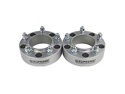 Supreme Suspensions 1.50-Inch Pro Billet Hub and Wheel Centric Wheel Spacers; Silver; Set of Two (07-21 Tundra)