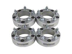 Supreme Suspensions 2-Inch Pro Billet Hub and Wheel Centric Wheel Spacers; Silver; Set of Four (07-21 Tundra)