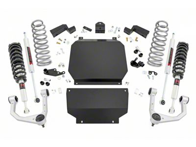 Rough Country 3.50-Inch Lift Kit with M1 Struts and M1 Rear Shocks (22-23 Tundra w/o Load Leveling System & Adaptive Variable Suspension, Excluding TRD Pro)