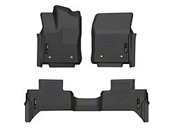 Husky Liners WeatherBeater Front and Second Seat Floor Liners; Black (22-24 Tundra Double Cab)