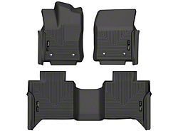 Husky Liners WeatherBeater Front and Second Seat Floor Liners; Black (22-24 Tundra CrewMax)