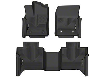 X-Act Contour Front and Second Seat Floor Liner; Black (22-24 Tundra CrewMax)