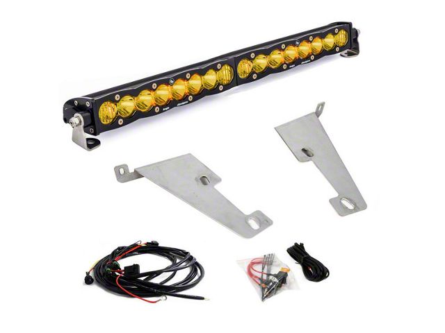 Baja Designs 20-Inch S8 Behind Grille Light Kit; Amber (22-24 Tundra)
