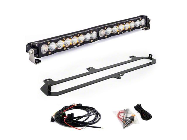 Baja Designs 20-Inch S8 Grille Light Bar Kit; Clear (22-24 Tundra w/ TRD Grille, Excluding TRD Pro)