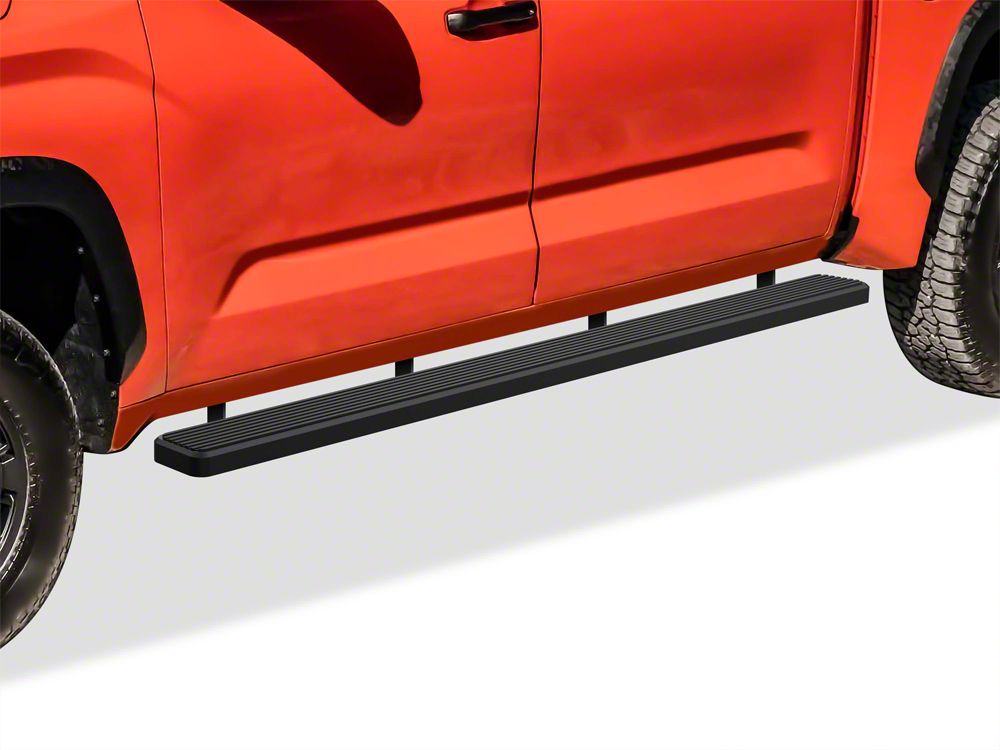 5-Inch iStep Running Boards; Black (22-23 Tundra CrewMax)