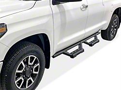 Octagon Tube Drop Style Nerf Side Step Bars; Black (07-21 Tundra Double Cab)
