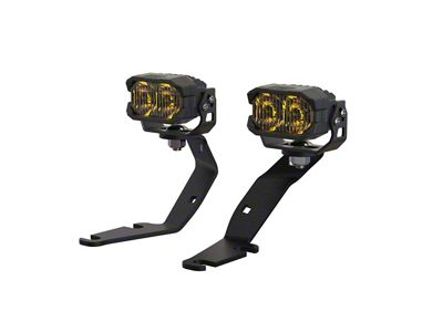 Morimoto 2Banger A-Pillar Kit; HXB Yellow Combo Beam (14-21 Tundra)