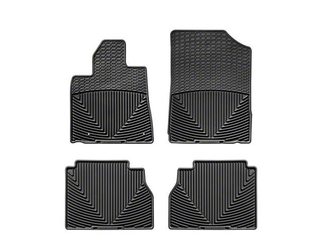 Weathertech All-Weather Front and Rear Rubber Floor Mats; Black (07-11 Tundra Double Cab, CrewMax)
