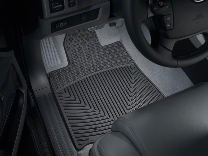 Weathertech Tundra All-Weather Front Rubber Floor Mats; Black W76 (07