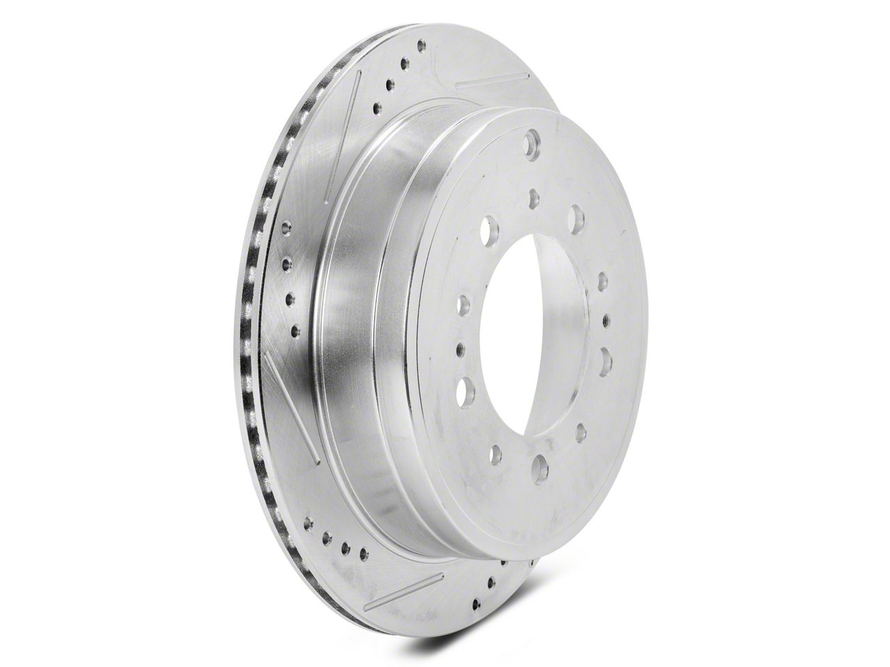 C&L Tundra Super Sport HD CrossDrilled and Slotted 5Lug Rotors; Rear