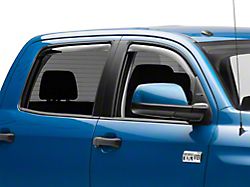 Weathertech Window Deflectors; Front and Rear; Dark Smoke (07-21 Tundra CrewMax)