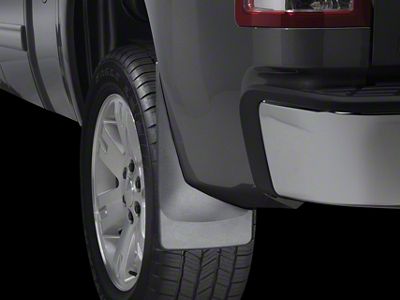 Weathertech No-Drill Mud Flaps; Front and Rear; Black (07-13 Tundra w/o OE Fender Flares)