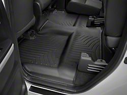 Weathertech DigitalFit Rear Floor Liner; Black (14-21 Tundra Double Cab w/ Underseat Storage Box)