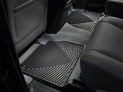 Weathertech All-Weather Rear Rubber Floor Mats; Black (07-21 Tundra Double Cab, CrewMax)