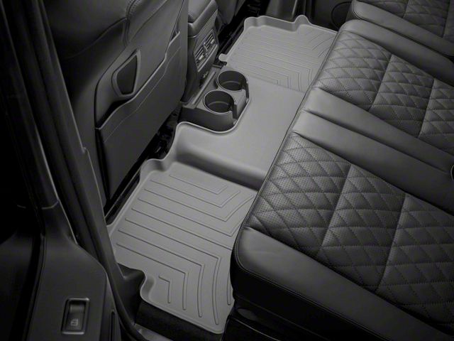 Weathertech Rear Floor Liner HP; Gray (22-24 Tundra Double Cab)