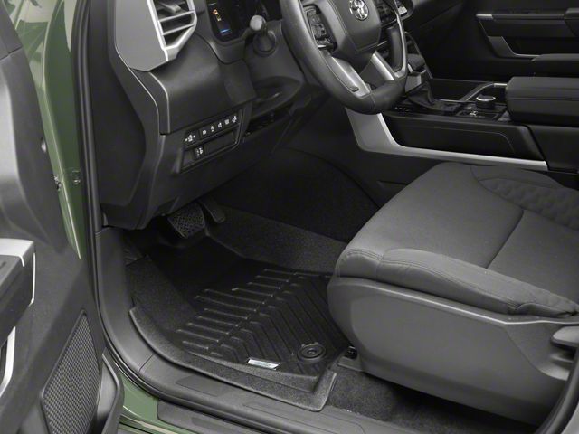 Proven Ground Precision Molded Front Floor Liners; Black (22-24 Tundra)