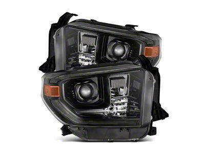 PRO-Series G2 Projector Headlights; Alpha Black Housing; Clear Lens (14-21 Tundra w/ Factory Halogen Headlights)