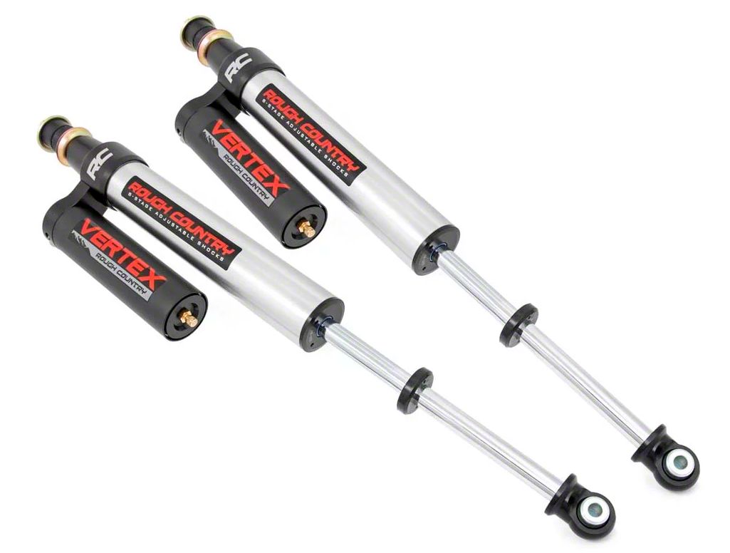 Rough Country Tundra Adjustable Vertex Rear Shocks for 6-Inch Lift