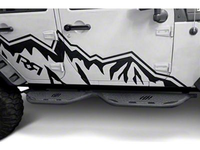 Hammerhead Cab Length Running Boards; Black (07-21 Tundra CrewMax)