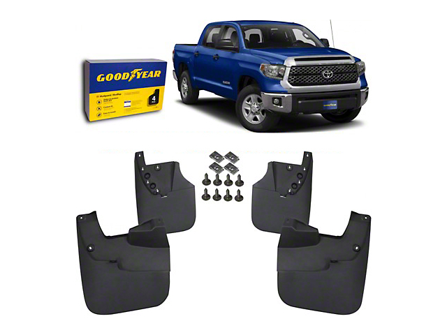 Goodyear Car Accessories Mud Flaps; Front and Rear (14-21 Tundra)