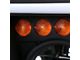 LED Tube Factory Style Headlights; Black Housing; Clear Lens (07-13 Tundra w/o Level Adjusters)