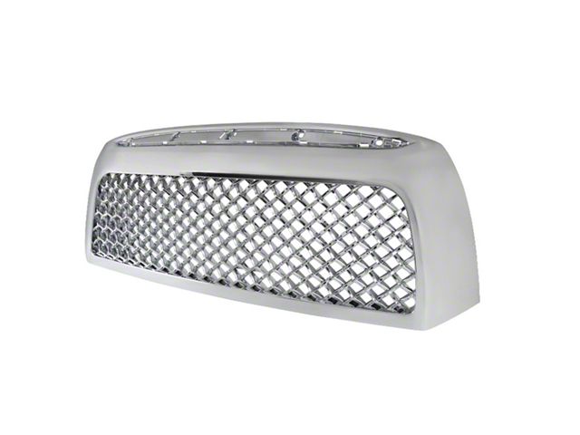 Mesh Upper Replacement Grille; Chrome (07-09 Tundra)