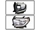 OEM Style Headlight; Black Housing; Clear Lens; Driver Side (18-20 Tundra w/ Factory LED Headlights)