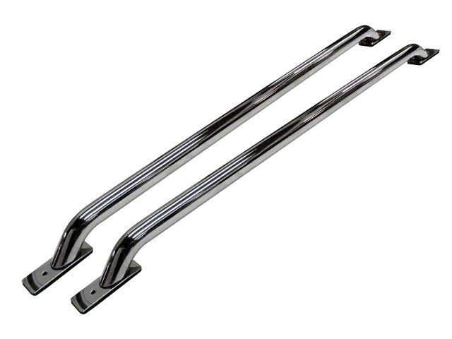 Stake Pocket Bed Rails; Polished (07-21 Tundra CrewMax)