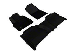 3D MAXpider KAGU Series All-Weather Custom Fit Front and Rear Floor Liners; Black (12-13 Tundra Double Cab)