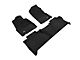 3D MAXpider KAGU Series All-Weather Custom Fit Front and Rear Floor Liners; Black (14-21 Tundra CrewMax)