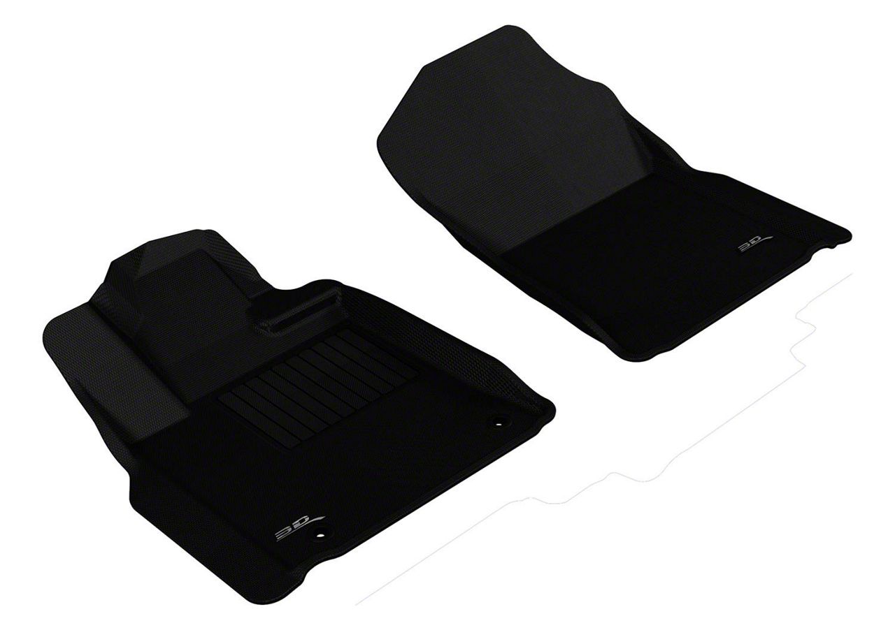 3D MAXpider KAGU Series All-Weather Custom Fit Front Floor Liners; Black (12-21 Tundra)