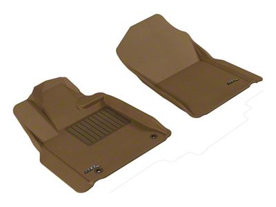 3D MAXpider KAGU Series All-Weather Custom Fit Front Floor Liners; Tan (12-21 Tundra)
