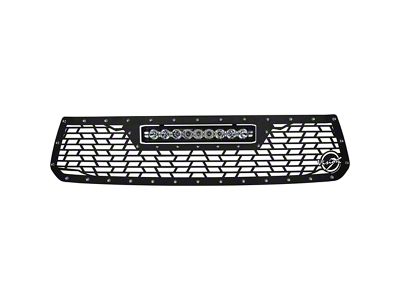 Vision X Upper Replacement Grille with XPR-9M Light Bar; Satin Black (14-21 Tundra)