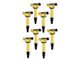 Accel SuperCoil Ignition Coils; Yellow; 8-Pack (10-12 4.6L, 5.7L Tundra)