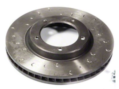 Alcon 370x28mm Slotted Rotor; Rear Passenger Side (07-21 Tundra)