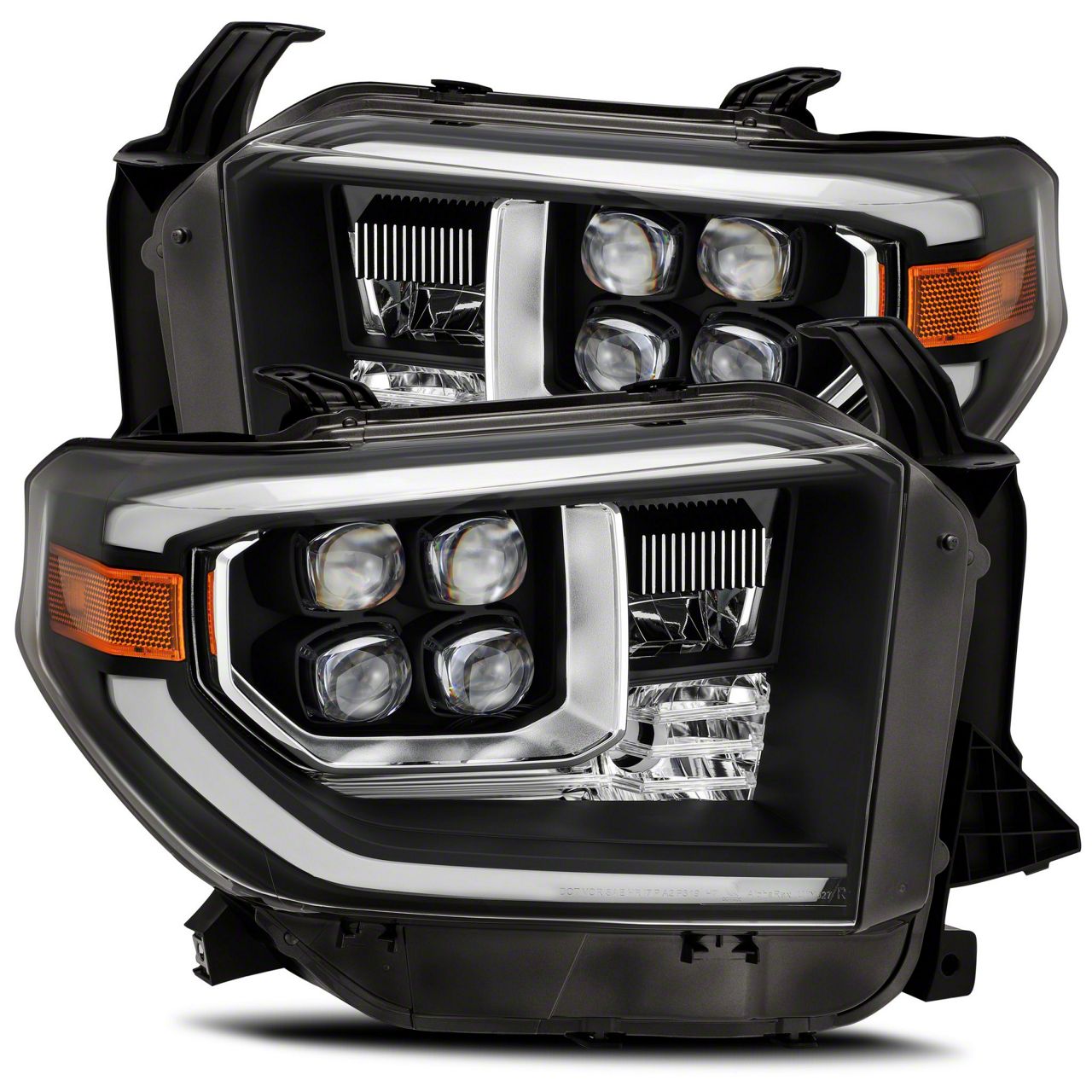 AlphaRex Tundra NOVA-Series LED Projector Headlights; Black Housing ...