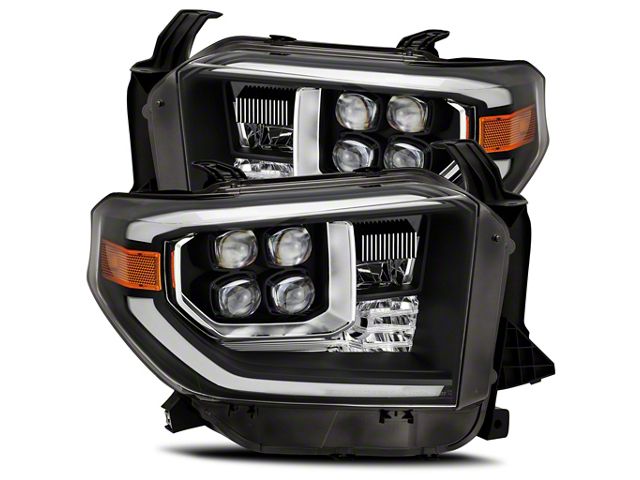 AlphaRex NOVA-Series LED Projector Headlights; Black Housing; Clear Lens (14-21 Tundra w/ Factory Halogen Headlights)