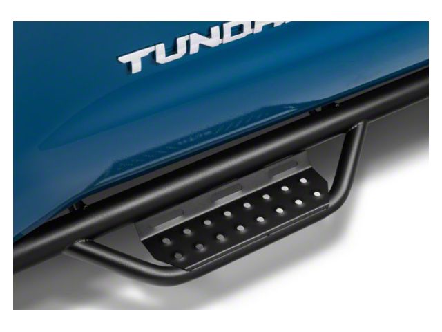 N-Fab Cab Length RS Nerf Side Step Bars; Textured Black (07-21 Tundra Double Cab)